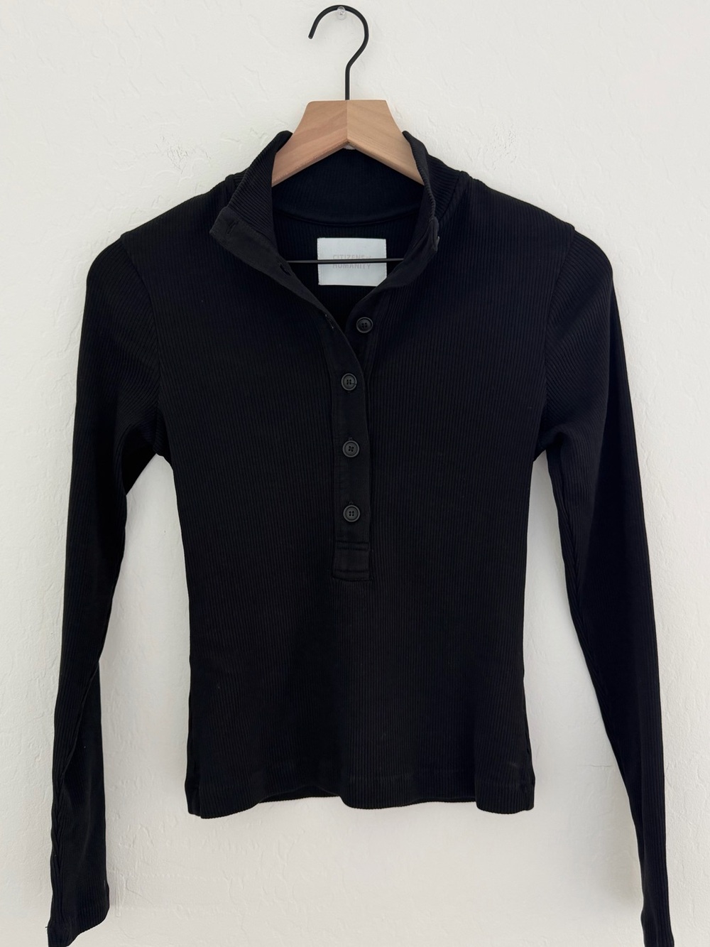 Citizens of Humanity Sheena Long-Sleeve Henley Top - Picture 5 of 9